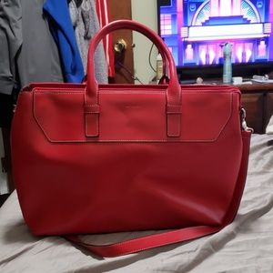 Large Red Lodis tote/work bag